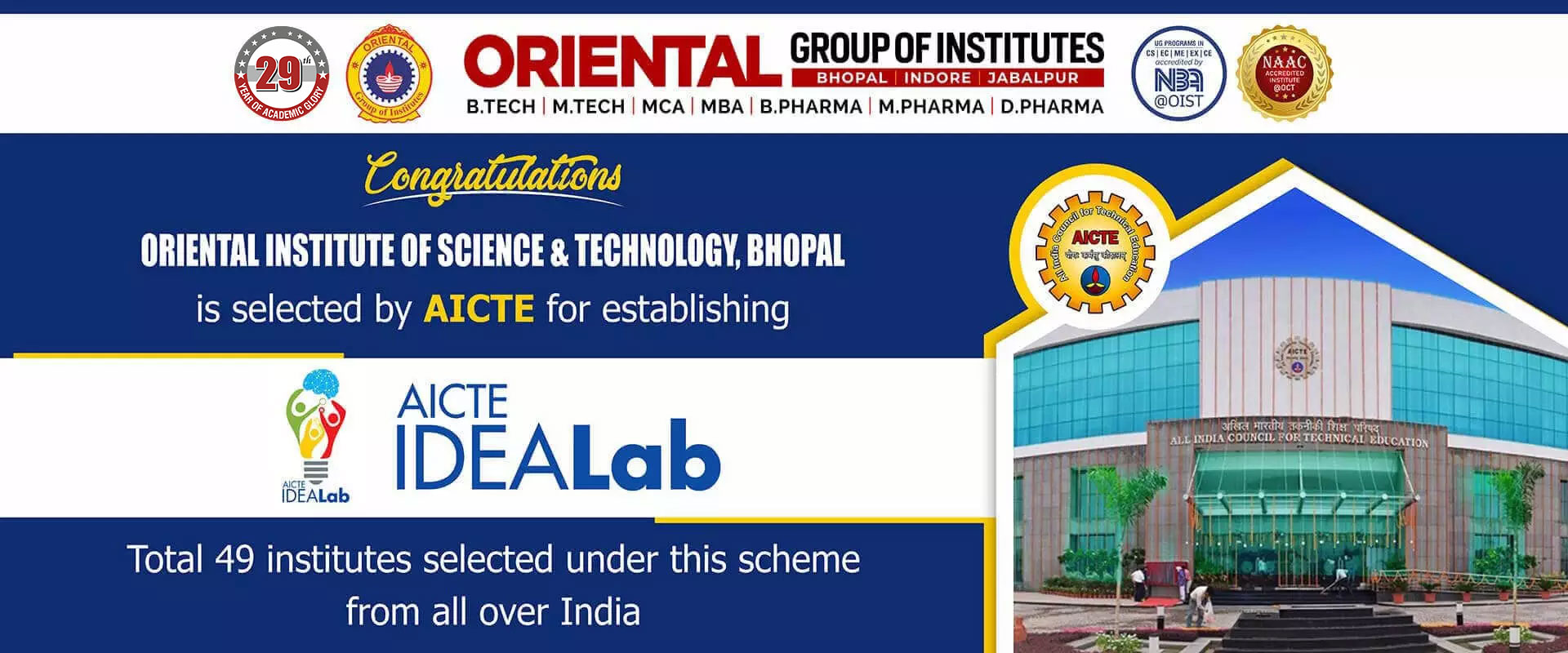 no 1 engineering college in bhopal